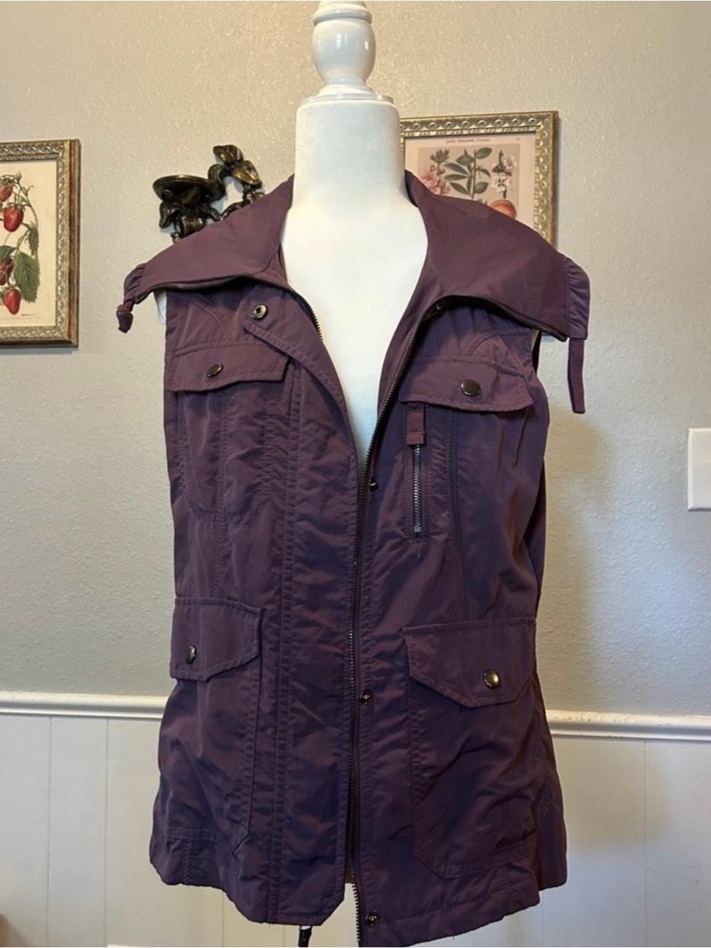 Eddie Bauer Plum Utility Vest